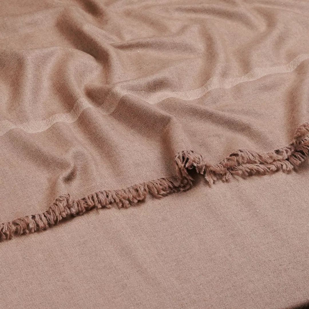 Woolpassion classic Cashmere-Border Line Shawl